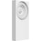Ekena Millwork Standard Foster Bullseye Plinth Block with Square Edge, 2"W x 4"H x 1/2"P PBP020X040X050FOS02 - alternate 1